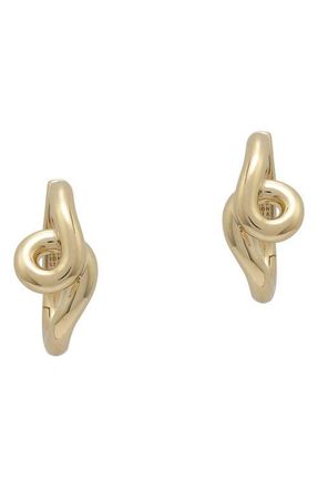 Bea Bongiasca Small Wave Hoop Earrings in Gold at Nordstrom