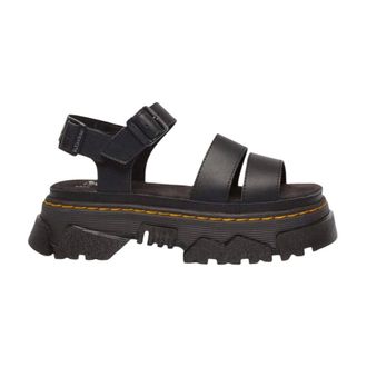Dr. Martens Flat Sandals, female, Black, Size: 10 US Mattison 2 Strap Sandals