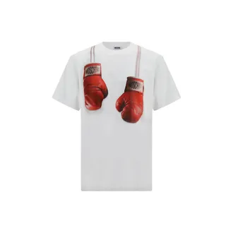 Moschino White Cotton Mens Sportswear