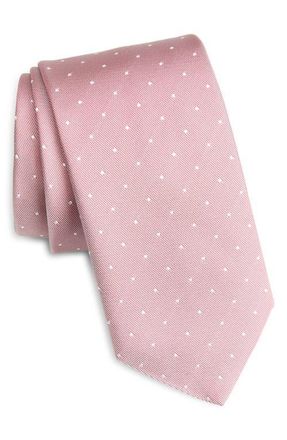 BOSS Silk Blend Tie in Light Pastel Pink at Nordstrom