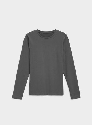 Contemporaine Womens Long-sleeve Supima cotton T-shirt