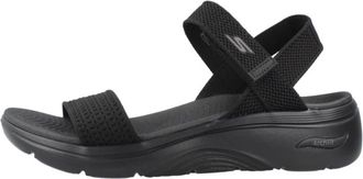 Skechers Comfortabele Arch Fit Sandalen - Dames - Sleehakken - Zwart - 41 EU - Schoenen