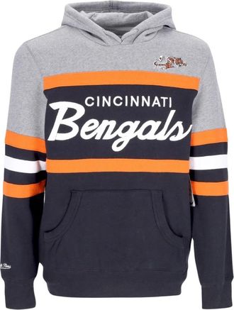 Mitchell & Ness Cinben Zwart NFL Headcoach Hoodie - Heren - Hoodies - Veelkleurig - S - Katoen - Hoodies & sweatvesten