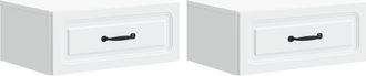 vidaXL Mesita De Noche De Pared 2 Uds. 49 X 34,5 X 20 Cm Vidaxl