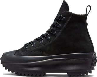 Converse Run Star Hike High Triple Black Sherpa 173096C