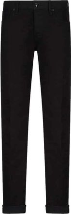 Emporio Armani Slim-fit broek - Heren - Broeken - Zwart - Maat: W32 L34 Katoen