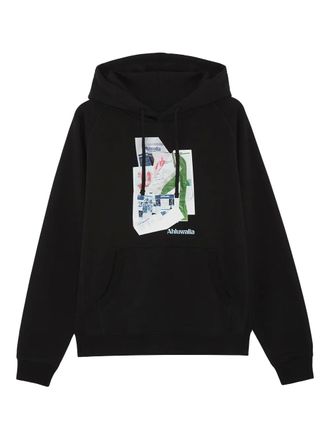 Ahluwalia Studio graphic kangaroo-pocket hoodie - Black