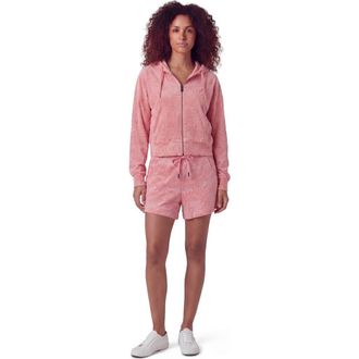 Lords of Harlech Womens Drawstring Terry Toweling Short in Coral at Nordstrom, Size X-Large