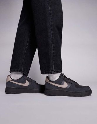 Nike Air - Force 1 - Sneakers grigio scuro e beige-Bianco