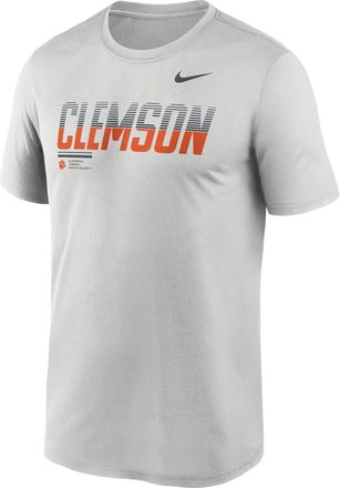 Nike Clemson Sideline Legend Nike Mens Dri-FIT College T-Shirt in Grey | 02TI0BBCLN-7SB