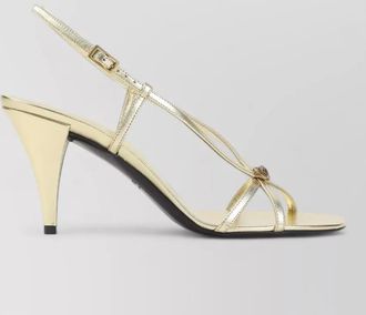 Versace leather slingback sandals