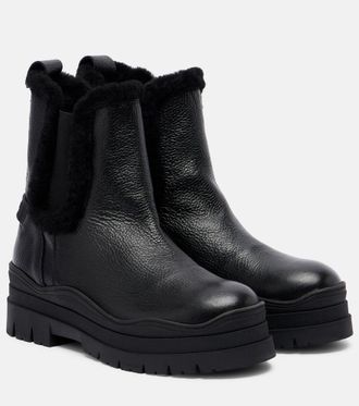 Bogner Arosa shearling-lined leather Chelsea boots