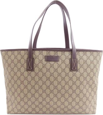Gucci Brown Pvc Tote Bag (Pre-Owned)