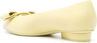 Ferragamo Signature Vara Bow Flat - Yellow