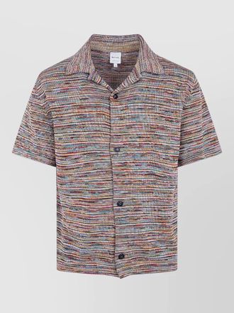 Paul Smith mens knitted shirt short sleeves collar