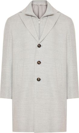 Eleventy Cappotto con design a strati - Grigio