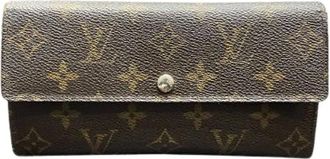 Louis Vuitton Pre-owned Wallets, male, Brown, Size: ONE SIZE Pre-owned Portefeuille Sarah Monogram Long Wallet
