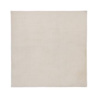 Beliani Alfombra Cuadrada De Pelo Sint&eacute;tico Sal&oacute;n Oficina Moderno 160 X 160 Cm Pelo Largo Beige Claro Vantira