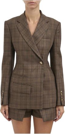 Dondup Giacca in Principe di Galles - - Jackets - Donna - Marrone - M