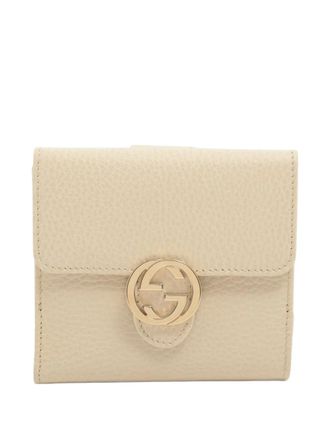 Gucci 2010s interlocking G leather wallet - Neutrals