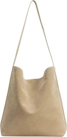 Aesther Ekme Beige Su&egrave;de Schoudertas - Dames - Shoppers - Beige - ONE Size - Su&egrave;de - Tassen