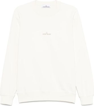 Stone Island Sweater met Compass-logopatch - Wit