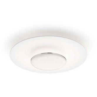 Philips Illuminazione - Dispositivo led a soffitto, diametro 50 cm, 4000 k, 40 w, dimmerabile, bianco/cromo 929003316301 - Philips