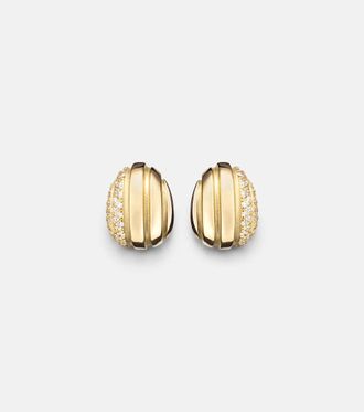 Pamela Zamore Eos 18kt gold earrings with diamonds