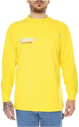 Dickies T-shirt met lange mouwen en ronde hals - Heren - Longsleeves - Geel - M - Katoen - Tops
