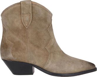 Isabel Marant Dewina Laarzen - Dames - Cowboylaarzen - Beige - 36 EU - Su&egrave;de - Schoenen