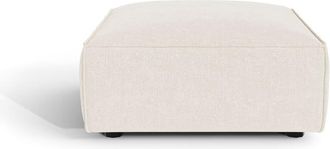 Sia Home Puf terciopelo chenilla crema