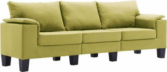 vidaXL Sof&aacute; Verde Tela Vidaxl