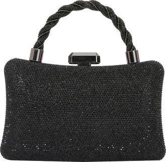 Berness Rhinestone Clutch in Black at Nordstrom Rack