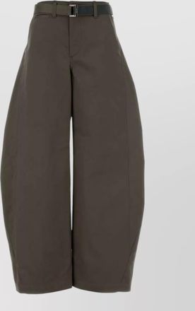 sacai cotton wide-leg trousers
