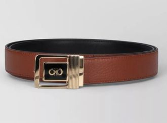 Ferragamo belt duo reversible gold tone buckle