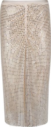 Pinko Berlina Midi Ruched Polyester Skirt