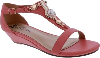 Bellini Lynn Wedge Sandal in Peach at Nordstrom Rack, Size 8.5