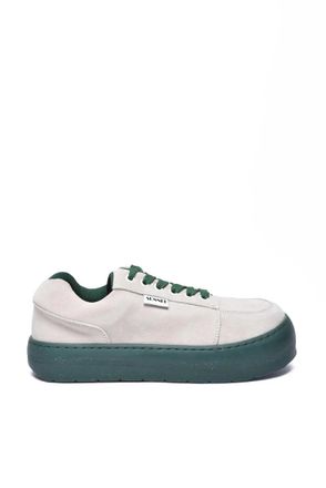 Sunnei Suede Sneaker - Beige/Green