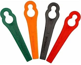 OEM Paquete De 100 Cuchillas De Pl&aacute;stico De Repuesto Para Desbrozadoras Florabest Lidl Frta 20 A1, Fat 18b3, Frt18a