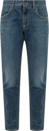 Dolce & Gabbana Regular katoenen jeans - Heren - Slim Fit Jeans - Blauw - L - Katoen - Jeans