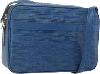 Louis Vuitton Pre-owned Vintage Cross Body Bag - Dames - Vintage Schoudertas - Blauw - ONE Size - Leer - Vintage