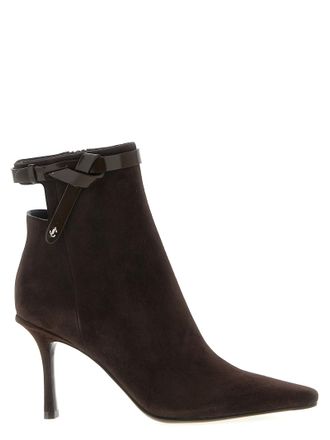 Jimmy Choo London Brown Leather Ankle Womens Boots
