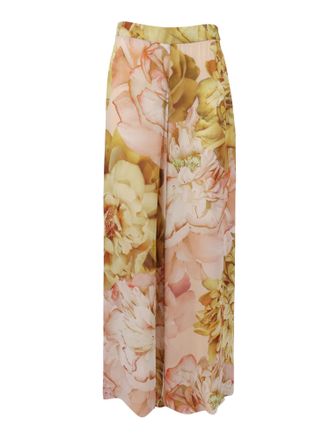 Clips Floral Print Straight-Leg Pants