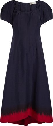 Tory Burch Woven Midi Dress - Navy - 6 (UK10 / S)