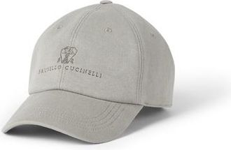 Brunello Cucinelli Baseball cap with logo in Khaki at Nordstrom, Size X-Large