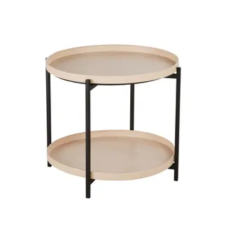 Maisons du monde Mesita auxiliar de metal beige