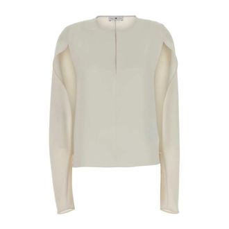 Pantaloni Torino Grazia Blouse - Dames - Blouses & Shirts - Wit - Maat: M Zijde