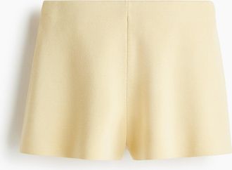 H&M Gestrickte Shorts - Yellow