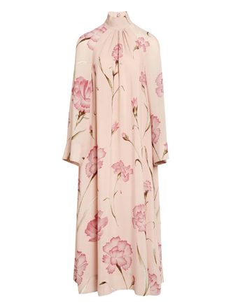 Giambattista Valli floral high-neck dress - Toni neutri