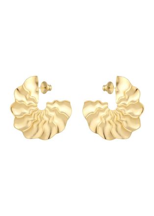 Maria Frering Lugar Gold-plated Hoop Earrings - One Size